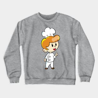 chef cartoon character  drawing design Crewneck Sweatshirt